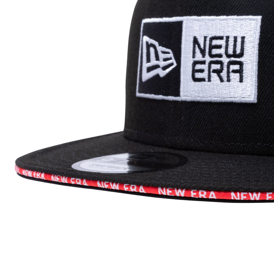 9FIFTY サンドイッチバイザー ボックスロゴ NEW ERA ブラック/レッド - 12884776-SM | NEW ERA ニューエラ公式オンラインストア