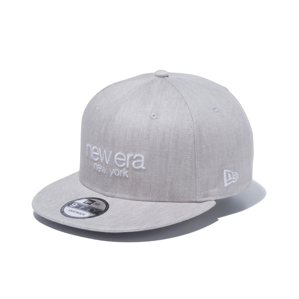 9FIFTY リネンデニム new era new york グレー × ホワイト - 12326181-OSFA | NEW ERA ニューエラ公式オンラインストア
