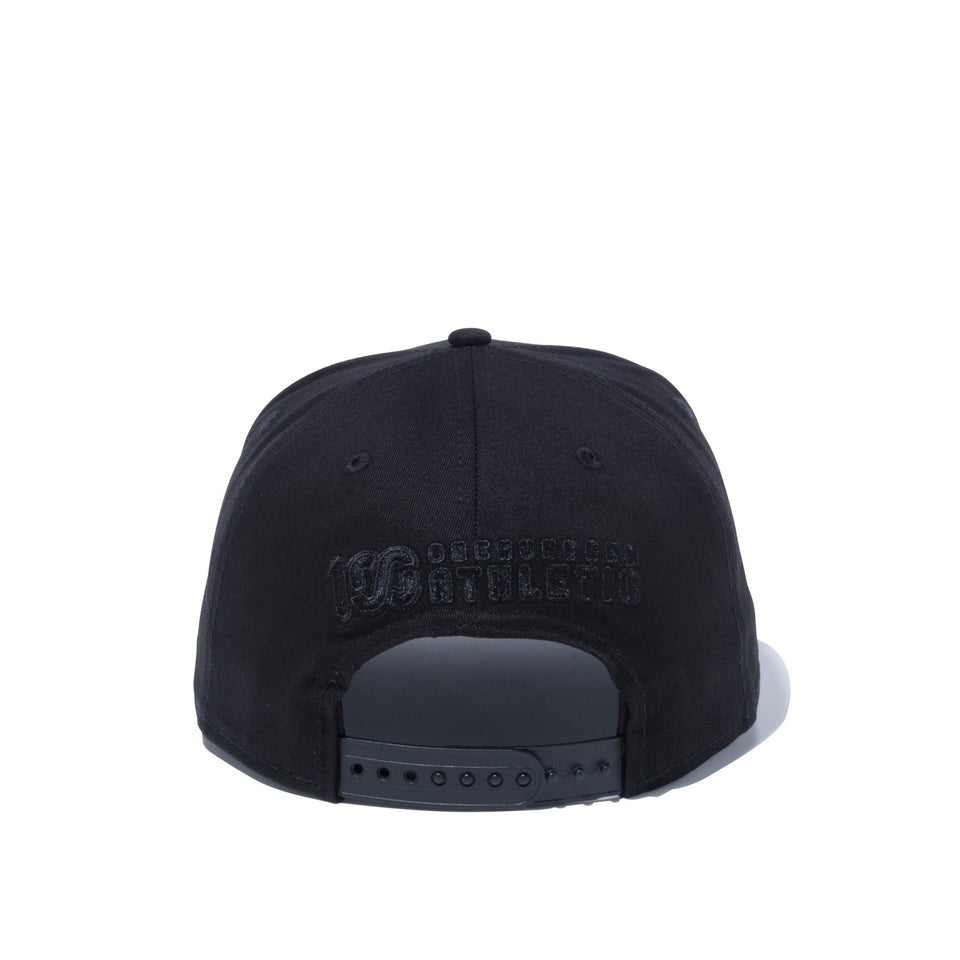 9FIFTY ONEHUNDRED ATHLETIC 100 ロゴ ブラック × ブラック - 12551703-OSFM | NEW ERA ニューエラ公式オンラインストア