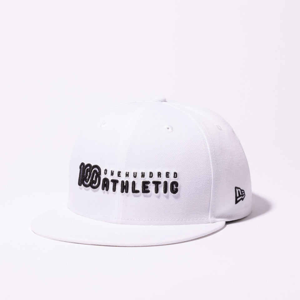 9FIFTY ONEHUNDRED ATHLETIC ブランドロゴ ホワイト