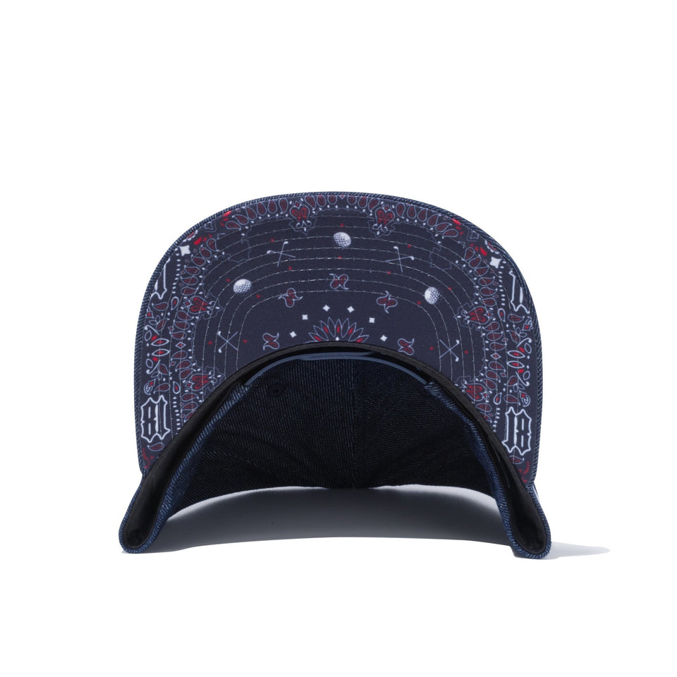 【ゴルフ】 9FIFTY Original Fit ノンウォッシュデニム スクエアロゴ ペイズリーアンダーバイザー - 12541331-OSFM | NEW ERA ニューエラ公式オンラインストア