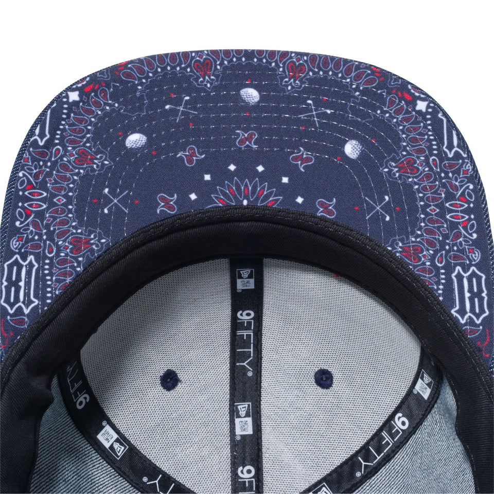 【ゴルフ】 9FIFTY Original Fit ノンウォッシュデニム スクエアロゴ ペイズリーアンダーバイザー - 12541331-OSFM | NEW ERA ニューエラ公式オンラインストア