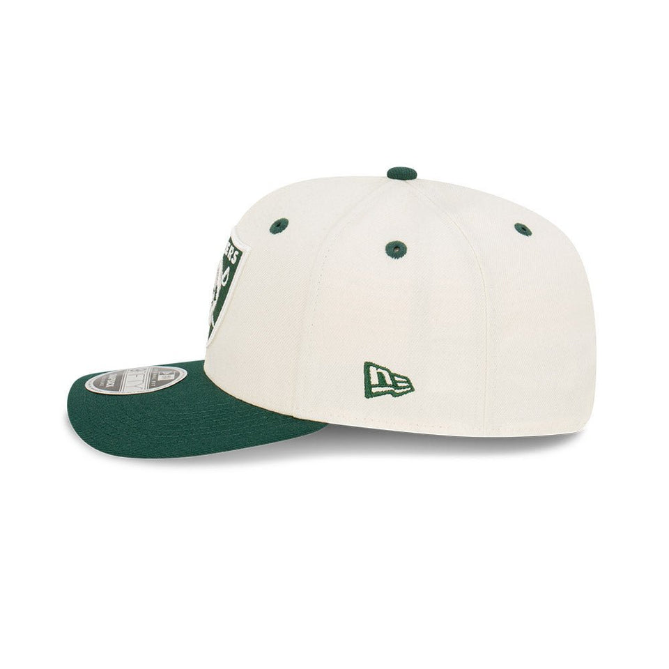 9FIFTY Original Fit Chrome & Green Visor ラスベガス・レイダース クロームホワイト × ダークグリーン - 13366405-SM | NEW ERA ニューエラ公式オンラインストア