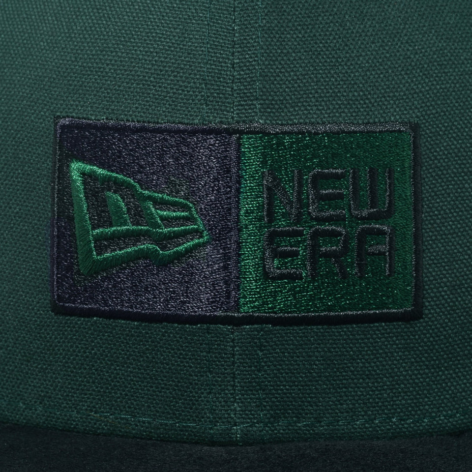 【ゴルフ】 9FIFTY Original Fit Duck Canvas ダックキャンバス ダークグリーン ブラックスウェードバイザー