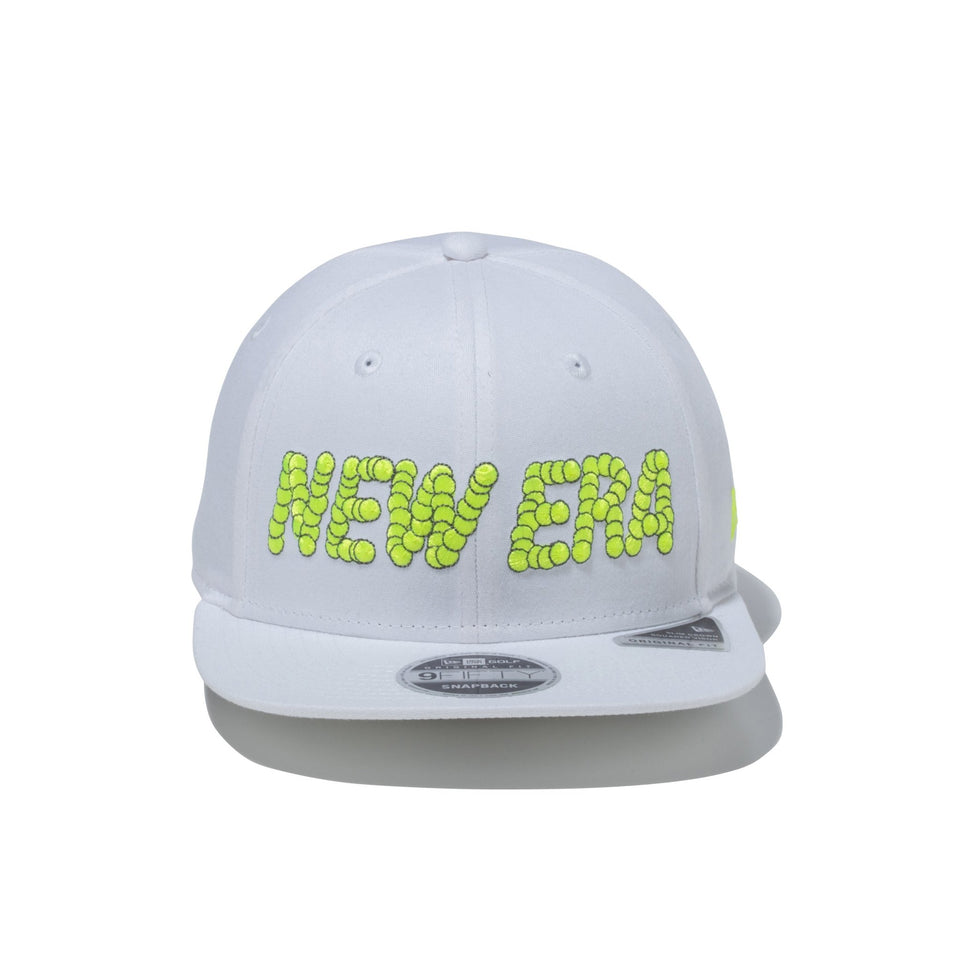【ゴルフ】 9FIFTY Original Fit Stretch Cotton Washable ストレッチコットン ウォッシャブル ボールロゴ ホワイト × ネオンイエロー/ダークグレー - 13517893-OSFM | NEW ERA ニューエラ公式オンラインストア