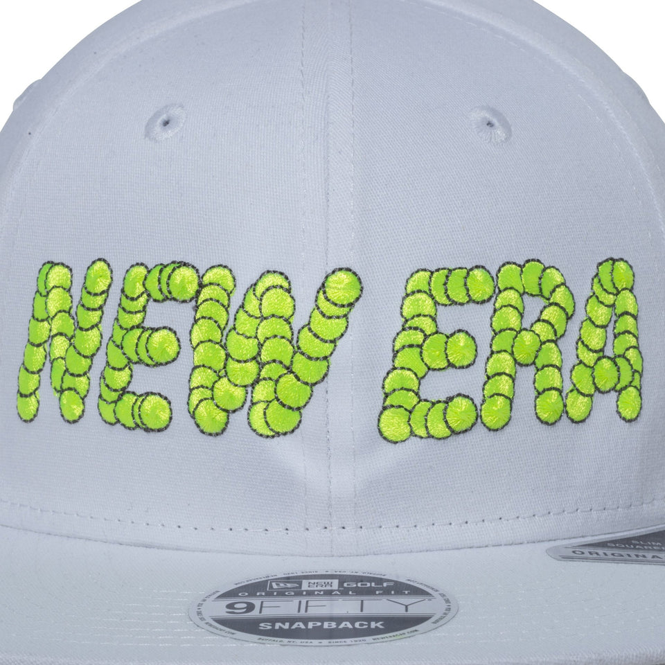 【ゴルフ】 9FIFTY Original Fit Stretch Cotton Washable ストレッチコットン ウォッシャブル ボールロゴ ホワイト × ネオンイエロー/ダークグレー - 13517893-OSFM | NEW ERA ニューエラ公式オンラインストア