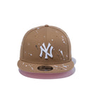 9FIFTY Splash Embroidery スプラッシュエンブロイダリー ニューヨーク・ヤンキース カーキ - 13328164-SM | NEW ERA ニューエラ公式オンラインストア