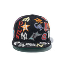 9FIFTY Team Logo Allover Cooperstown ブラック - 13751415-OSFM | NEW ERA ニューエラ公式オンラインストア