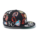 9FIFTY Team Logo Allover Cooperstown ブラック - 13751415-OSFM | NEW ERA ニューエラ公式オンラインストア