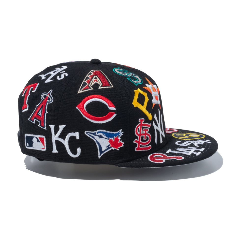 9FIFTY Team Logo Allover MLB ブラック