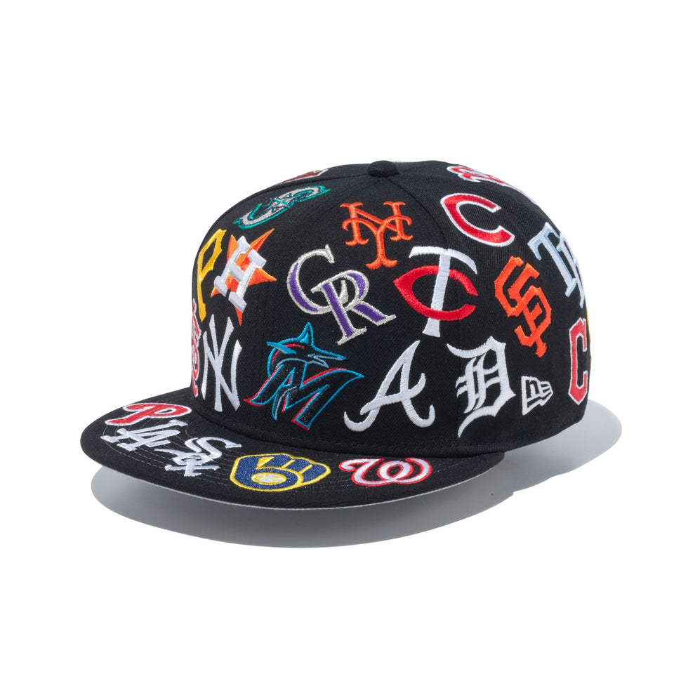 9FIFTY Team Logo Allover MLB ブラック