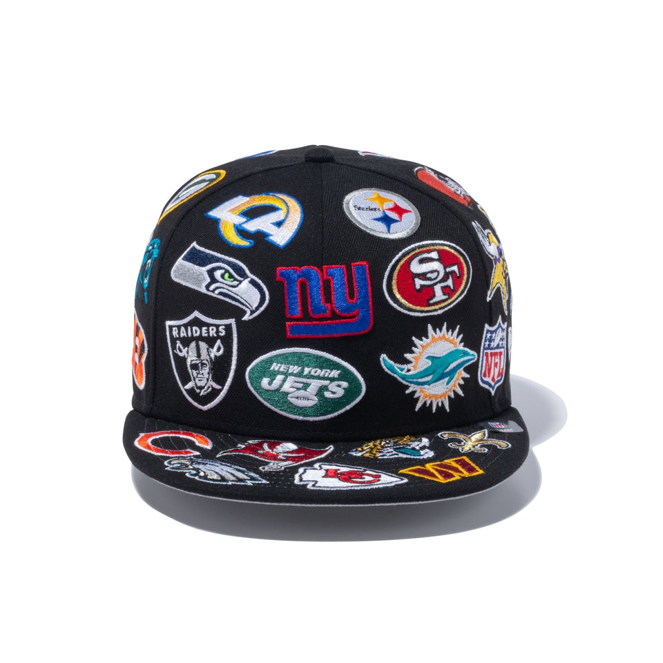 9FIFTY Team Logo Allover NFL ブラック - 13773160-OSFM | NEW ERA ニューエラ公式オンラインストア