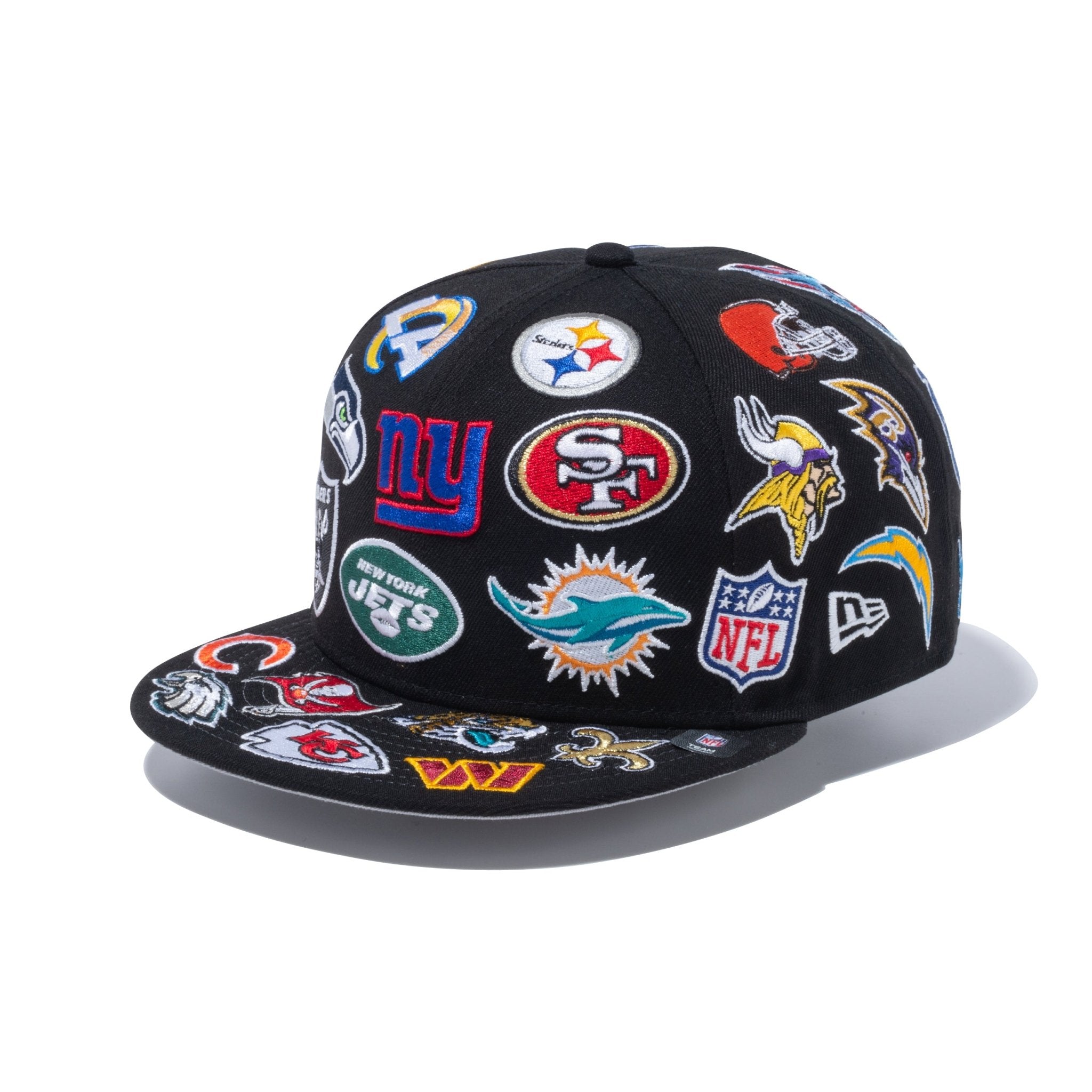 9FIFTY Team Logo Allover NFL ブラック | ニューエラオンラインストア