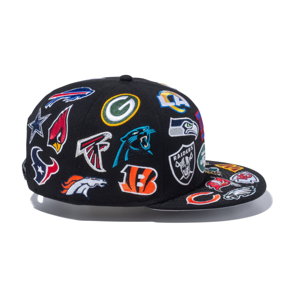 9FIFTY Team Logo Allover NFL ブラック - 13773160-OSFM | NEW ERA ニューエラ公式オンラインストア