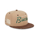 9FIFTY Traditional Check ミルウォーキー・バックス ベージュ ブラウンチェックバイザー - 13935234-OSFM | NEW ERA ニューエラ公式オンラインストア