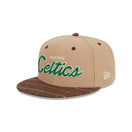 9FIFTY Traditional Check ボストン・セルティックス ベージュ ブラウンチェックバイザー - 13935239-OSFM | NEW ERA ニューエラ公式オンラインストア