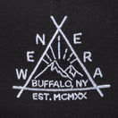 9FIFTY Triangle Sunrise Logo ブラック × スノーホワイト/ブラック 【ニューエラ アウトドア】 - 13516234-SM | NEW ERA ニューエラ公式オンラインストア