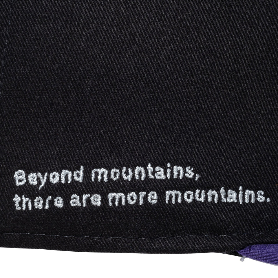 9FIFTY Triangle Sunrise Logo ブラック × クラウド/パープル パープルバイザー 【ニューエラ アウトドア】 - 13516235-SM | NEW ERA ニューエラ公式オンラインストア