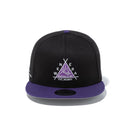 9FIFTY Triangle Sunrise Logo ブラック × クラウド/パープル パープルバイザー 【ニューエラ アウトドア】 - 13516235-SM | NEW ERA ニューエラ公式オンラインストア