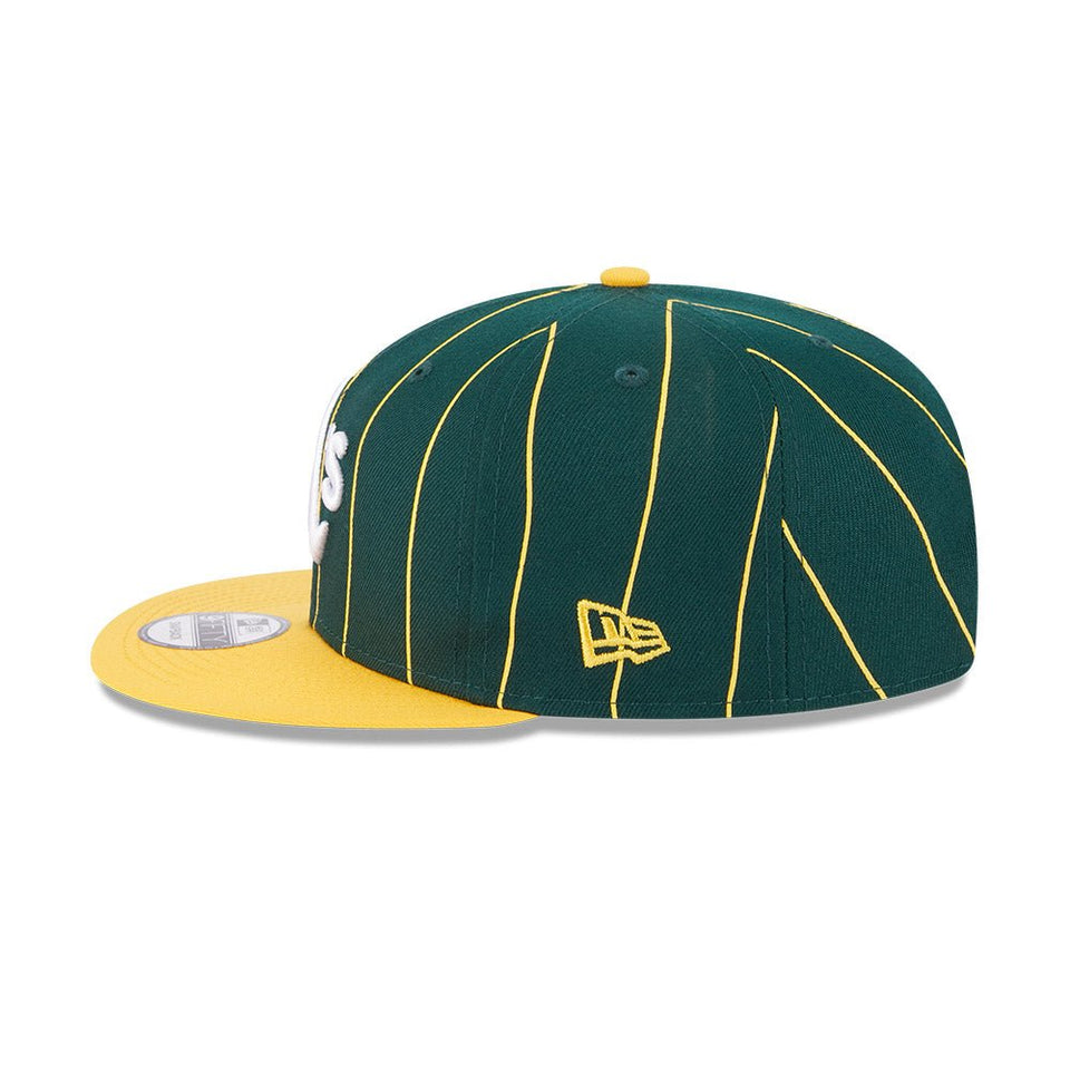 9FIFTY Vintage オークランド・アスレチックス グリーン × イエロー グレーアンダーバイザー | ニューエラオンラインストア