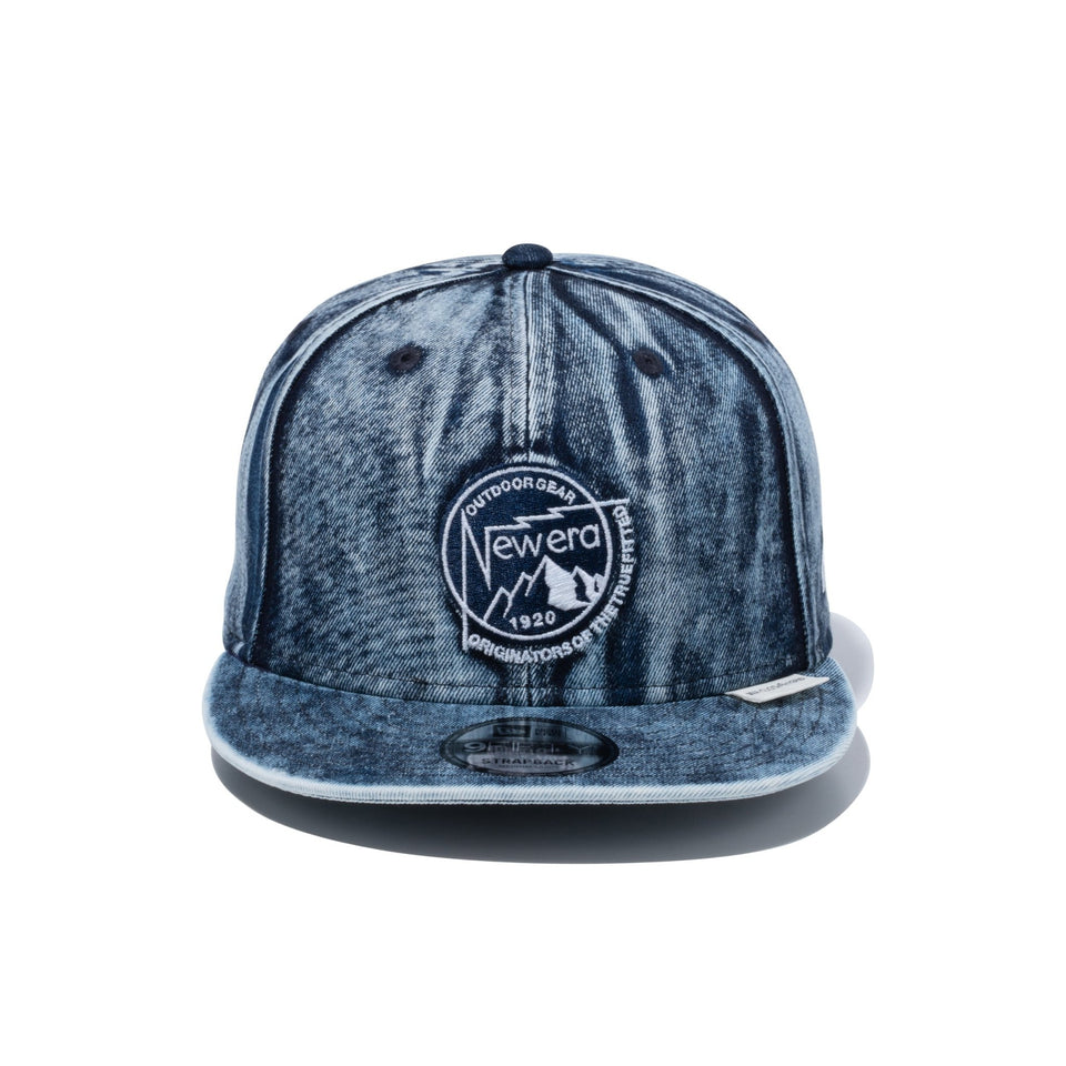 9FIFTY WA.CLOTH DENIM Mountain Circle Logo ウォッシュドデニム 【ニューエラアウトドア】 - 13516233-SM | NEW ERA ニューエラ公式オンラインストア