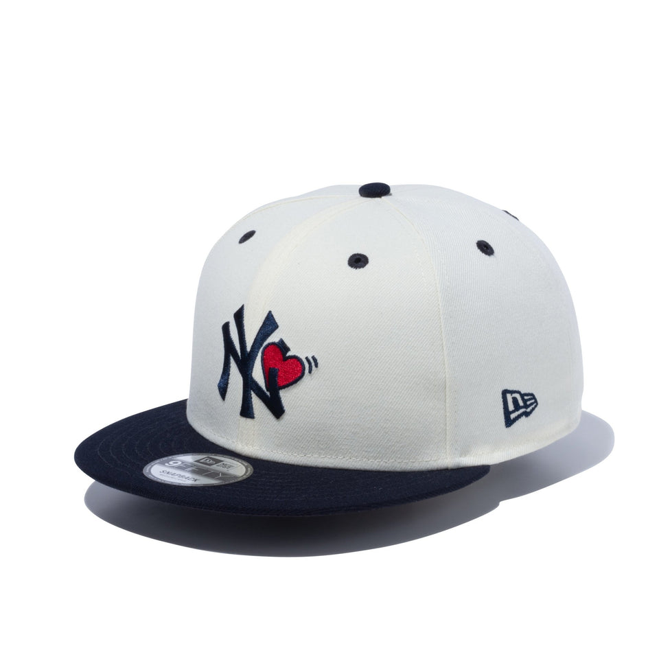 9FIFTY With Heart ニューヨーク・ヤンキース クロームホワイト ...