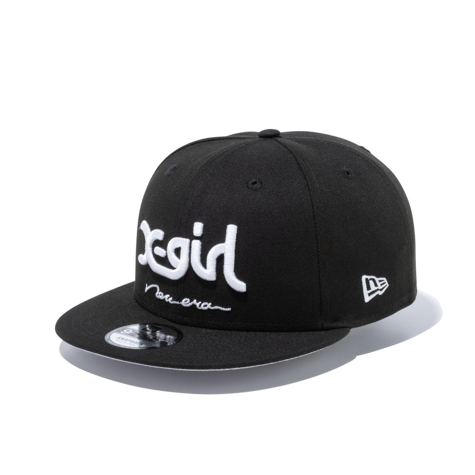 9FIFTY X-girl ミルズロゴ new era ブラック × スノーホワイト グレーアンダーバイザー - 12860570-SM | NEW ERA ニューエラ公式オンラインストア