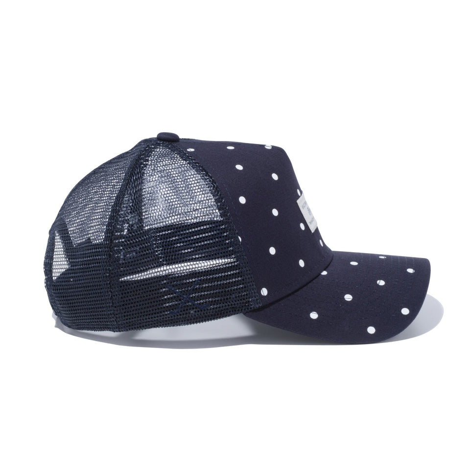 【ゴルフ】 9FORTY A-frame トラッカー ドット ウーブンパッチ ネイビー / ホワイトドットプリント - 12325971-OSFA | NEW ERA ニューエラ公式オンラインストア