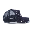 【ゴルフ】 9FORTY A-frame トラッカー ドット ウーブンパッチ ネイビー / ホワイトドットプリント - 12325971-OSFA | NEW ERA ニューエラ公式オンラインストア