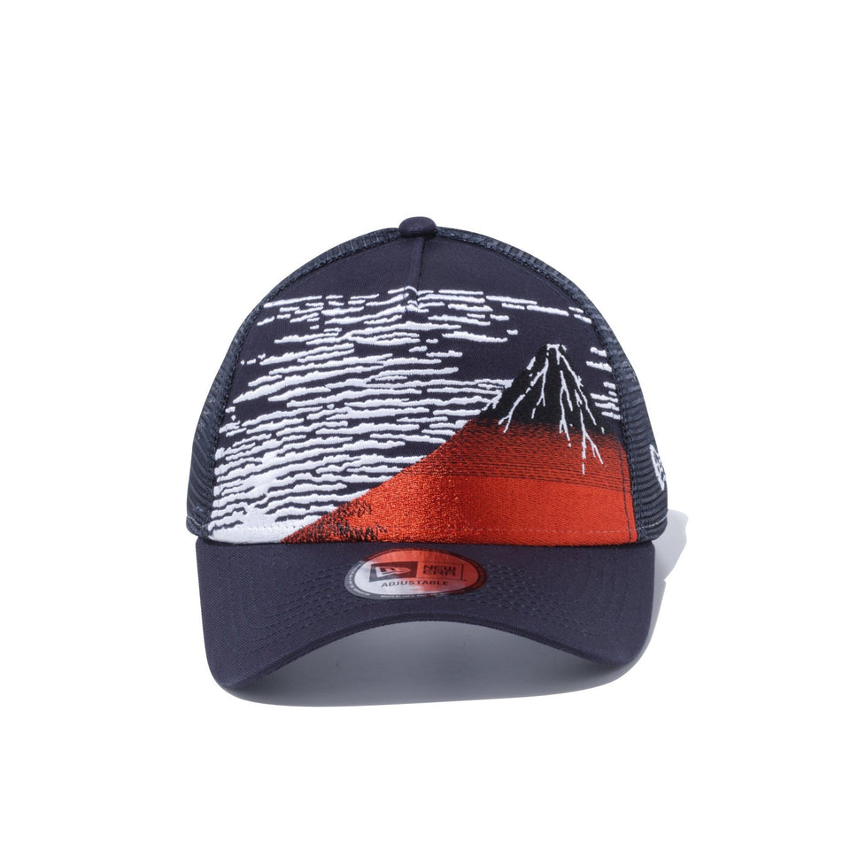 9FORTY A-Frame トラッカー 浮世絵 赤富士 ネイビー - 12326198-OSFA | NEW ERA ニューエラ公式オンラインストア
