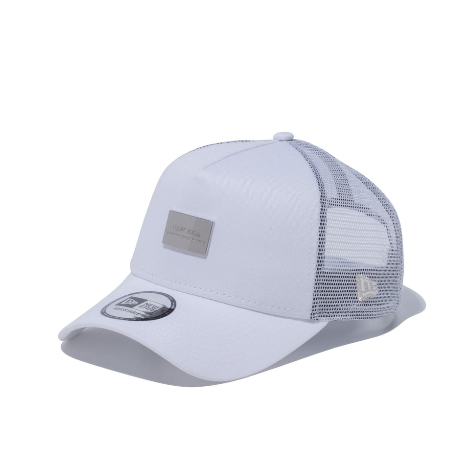 9FORTY A-Frame トラッカー メタルプレート ホワイト × シルバーメタルプレート - 12326266-OSFA | NEW ERA ニューエラ公式オンラインストア