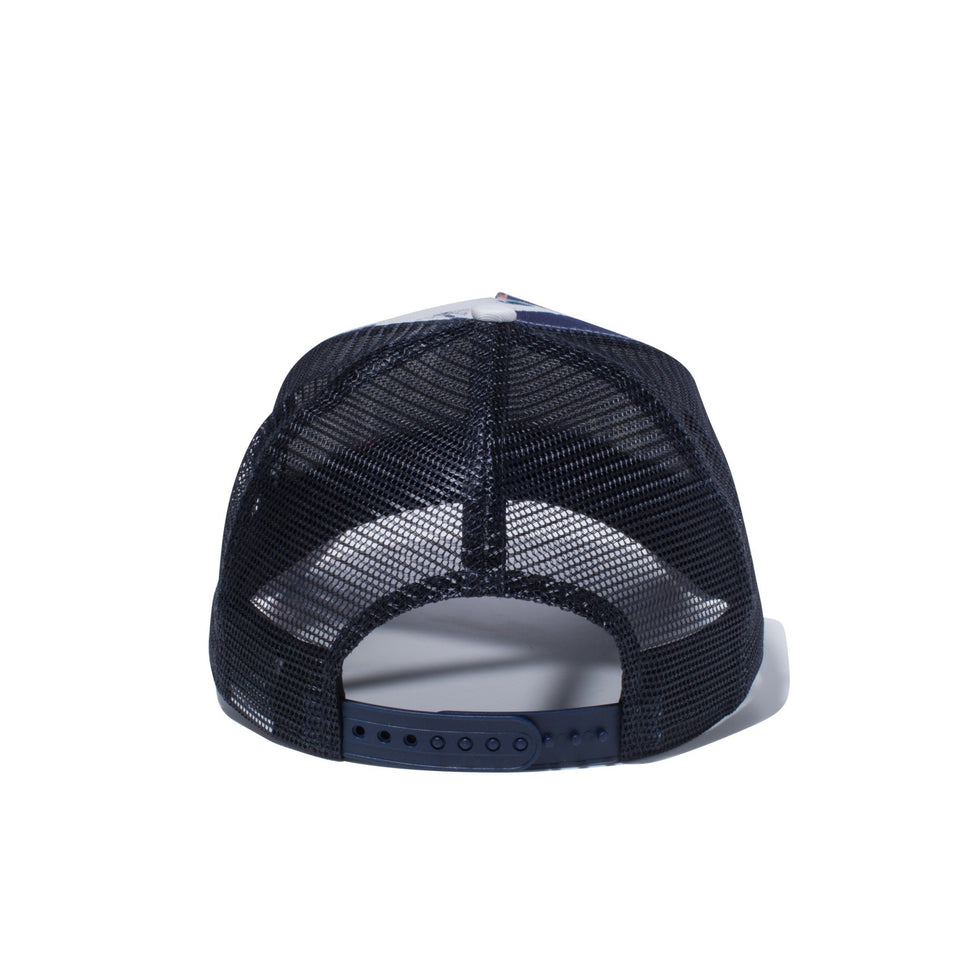 9FORTY A-Frame トラッカー ブラッシュペイント ネイビー ネイビーメッシュ - 12326272-OSFA | NEW ERA ニューエラ公式オンラインストア