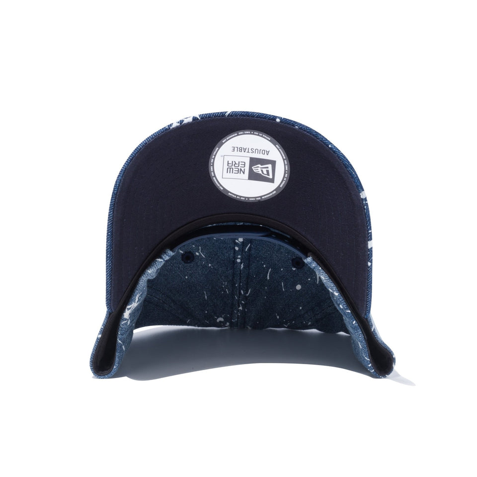 9FORTY スプラッシュペイント A-Frame ニューヨーク・ヤンキース ウォッシュドデニム - 12326295-OSFA | NEW ERA ニューエラ公式オンラインストア