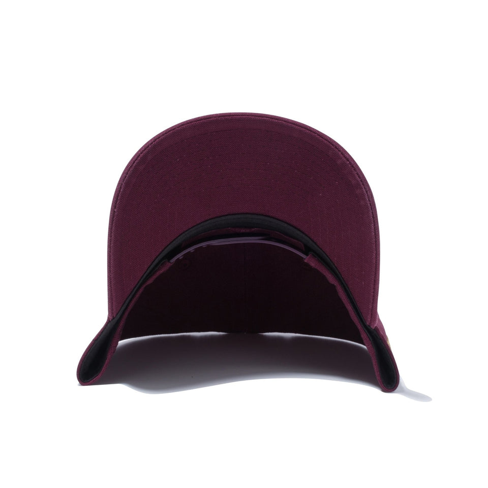 9FORTY A-Frame ダックキャンバス レザーパッチ マルーン × ラクリーン - 12540670-OSFM | NEW ERA ニューエラ公式オンラインストア