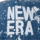 【ゴルフ】 9FORTY A-Frame トラッカー スプラッシュペイント スクエアロゴ ウォッシュドデニム - 12674545-OSFM | NEW ERA ニューエラ公式オンラインストア