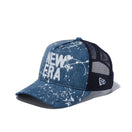 【ゴルフ】 9FORTY A-Frame トラッカー スプラッシュペイント スクエアロゴ ウォッシュドデニム - 12674545-OSFM | NEW ERA ニューエラ公式オンラインストア