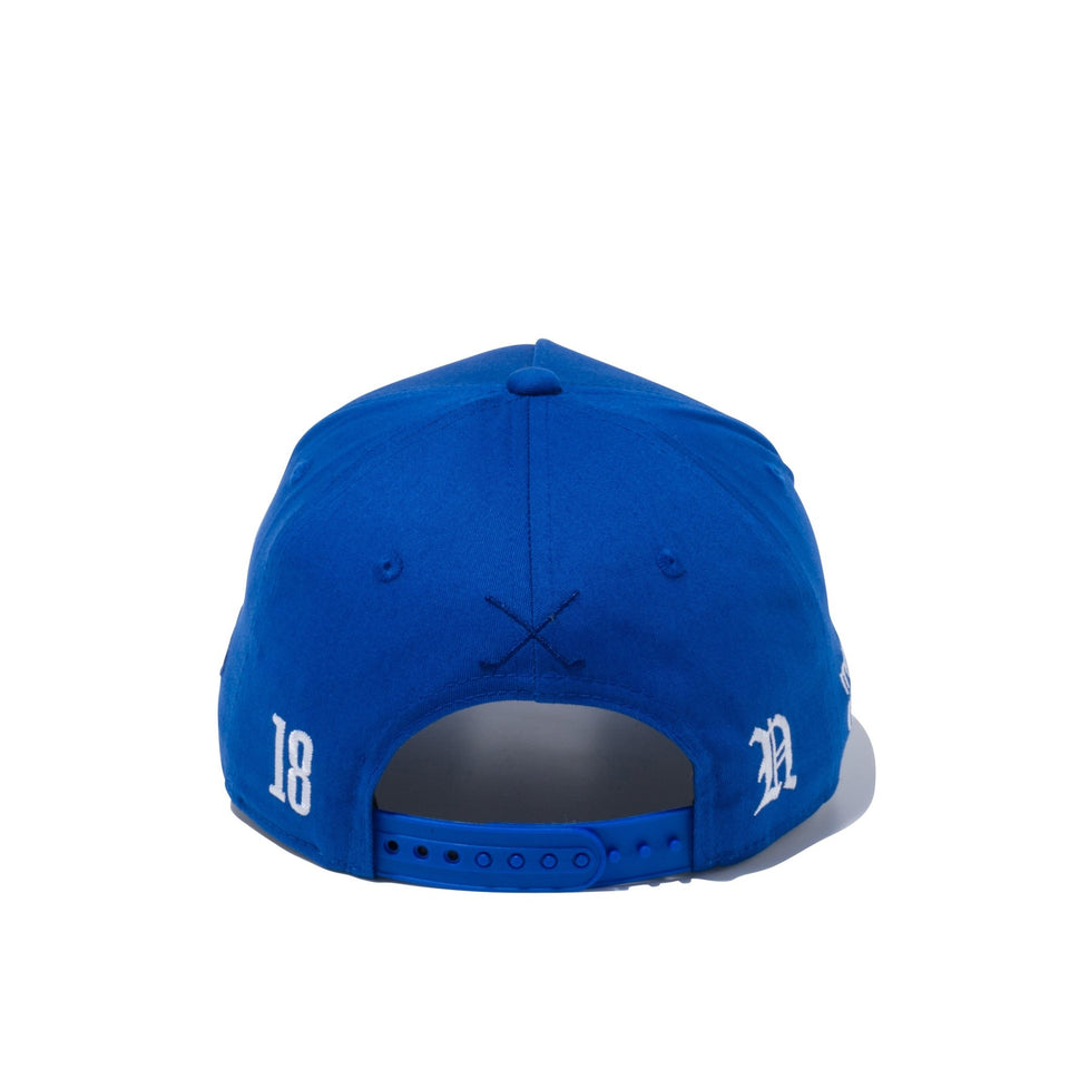 【ゴルフ】 9FORTY A-Frame ストレッチ コットン ウォッシャブル アーチロゴ ブルーアズール - 12674584-OSFM | NEW ERA ニューエラ公式オンラインストア