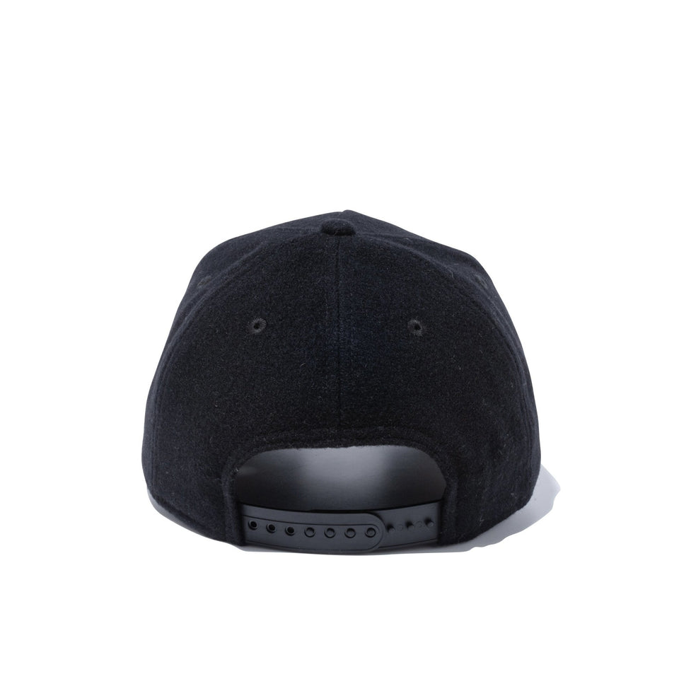 9FORTY A-Frame メルトン レザーパッチ ブラック - 12853939-OSFM | NEW ERA ニューエラ公式オンラインストア
