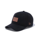9FORTY A-Frame メルトン レザーパッチ ブラック - 12853939-OSFM | NEW ERA ニューエラ公式オンラインストア