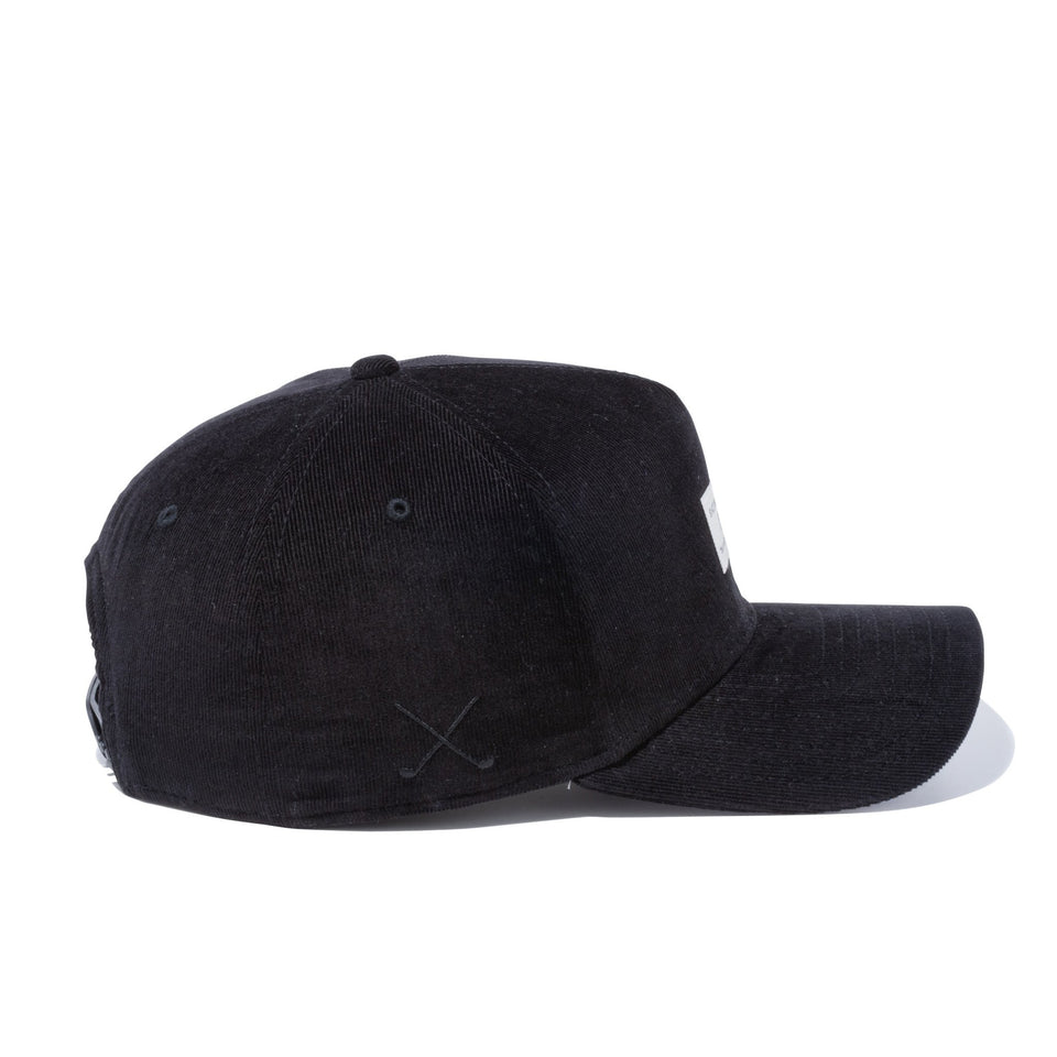 【ゴルフ】 9FORTY A-Frame マイクロコーデュロイ ウーブンパッチ ブラック - 12855134-OSFM | NEW ERA ニューエラ公式オンラインストア