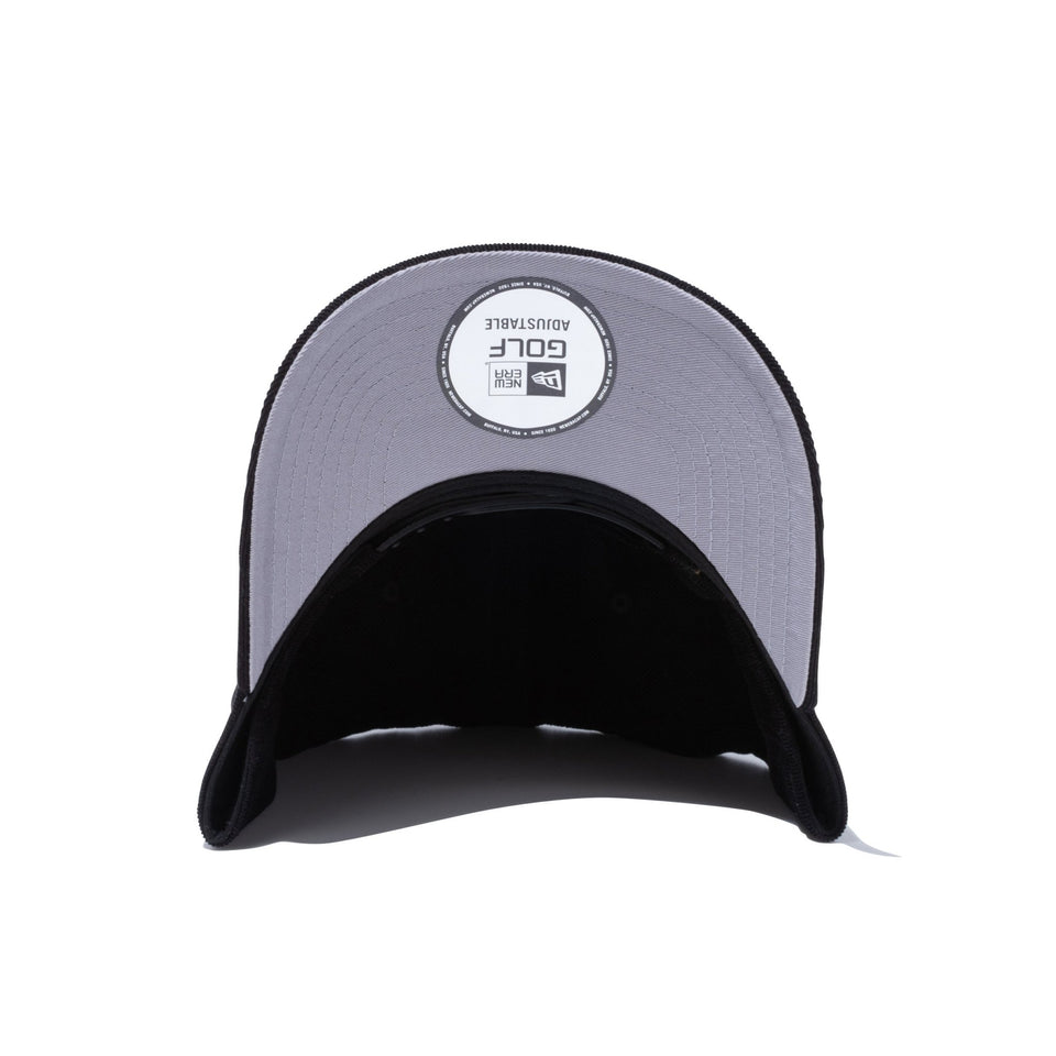 【ゴルフ】 9FORTY A-Frame マイクロコーデュロイ ウーブンパッチ ブラック - 12855134-OSFM | NEW ERA ニューエラ公式オンラインストア
