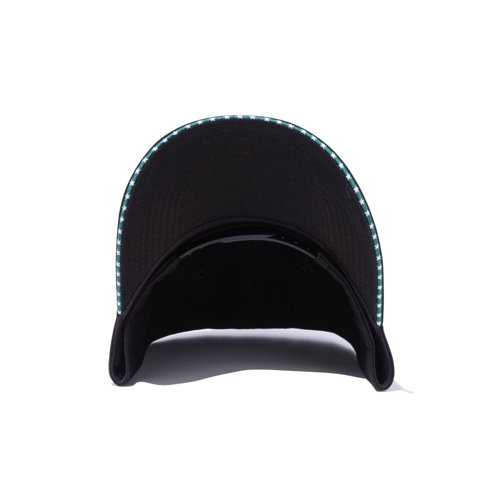 9FORTY A-Frame サンドイッチバイザー ボックスロゴ スター ブラック/グリーン - 12884789-OSFM | NEW ERA ニューエラ公式オンラインストア