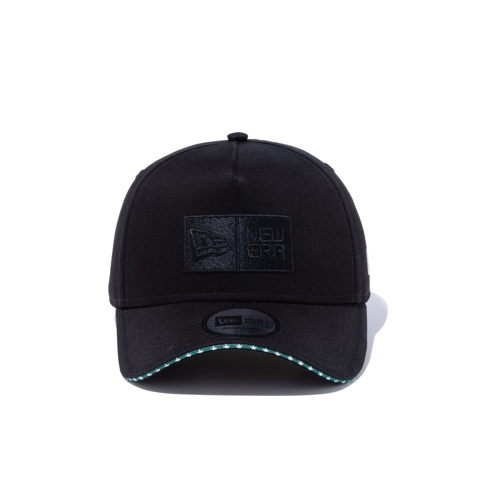 9FORTY A-Frame サンドイッチバイザー ボックスロゴ スター ブラック/グリーン - 12884789-OSFM | NEW ERA ニューエラ公式オンラインストア