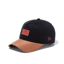 9FORTY A-Frame ダックキャンバス レザーパッチ ダックブラック ブラウンスエードバイザー - 13054546-OSFM | NEW ERA ニューエラ公式オンラインストア