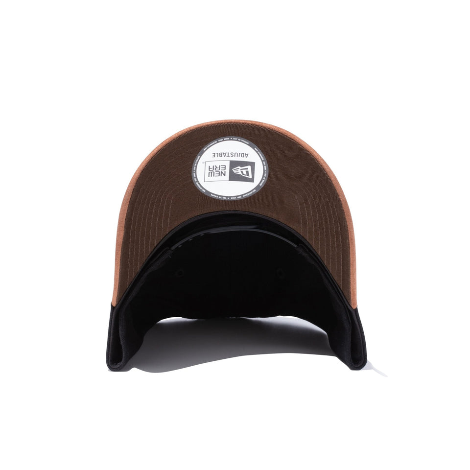 9FORTY A-Frame ダックキャンバス レザーパッチ ダックブラック ブラウンスエードバイザー - 13054546-OSFM | NEW ERA ニューエラ公式オンラインストア