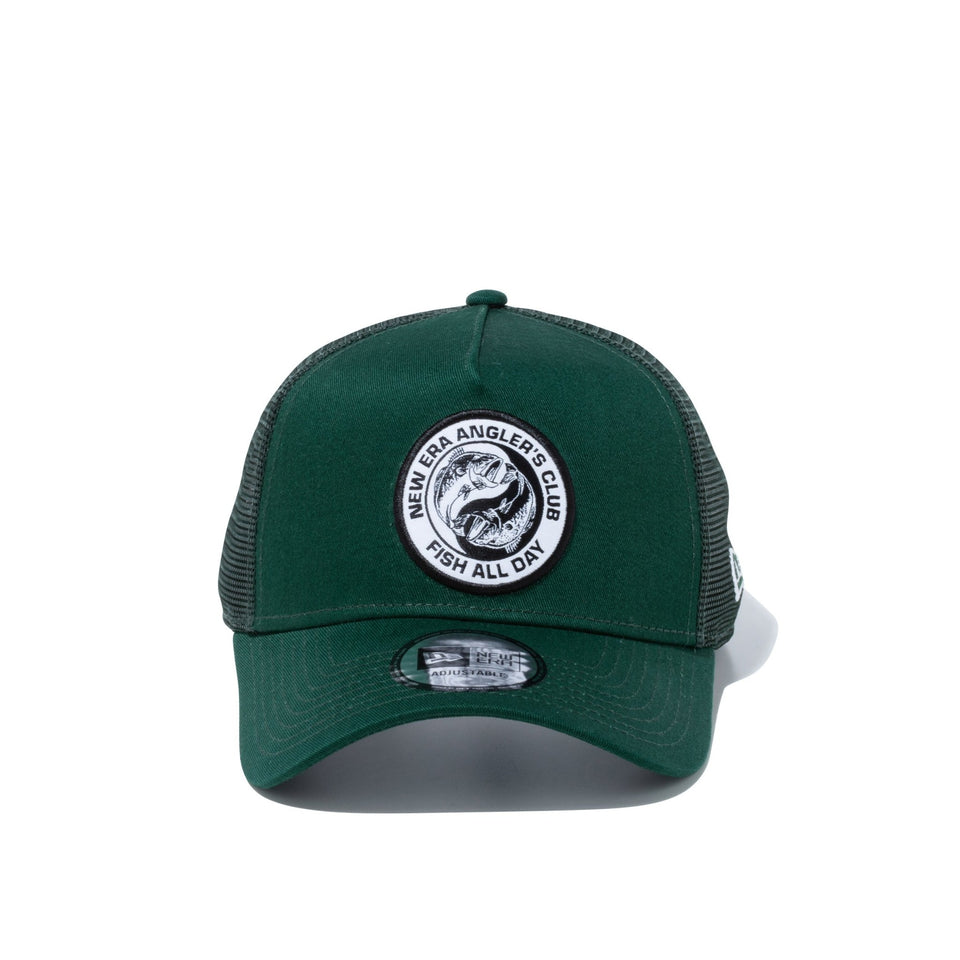9FORTY A-Frame トラッカー アングラーズクラブ ブラックバス ダークグリーン 【ニューエラ アウトドア】 - 13058918-OSFM | NEW ERA ニューエラ公式オンラインストア