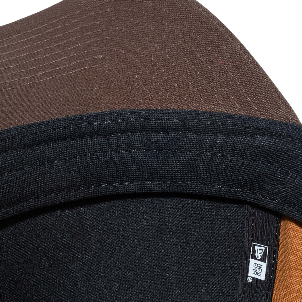 9FORTY A-Frame ダックキャンバス レザーパッチ タン 【ニューエラ アウトドア】 - 13058925-OSFM | NEW ERA ニューエラ公式オンラインストア