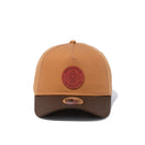 9FORTY A-Frame ダックキャンバス レザーパッチ タン 【ニューエラ アウトドア】 - 13058925-OSFM | NEW ERA ニューエラ公式オンラインストア