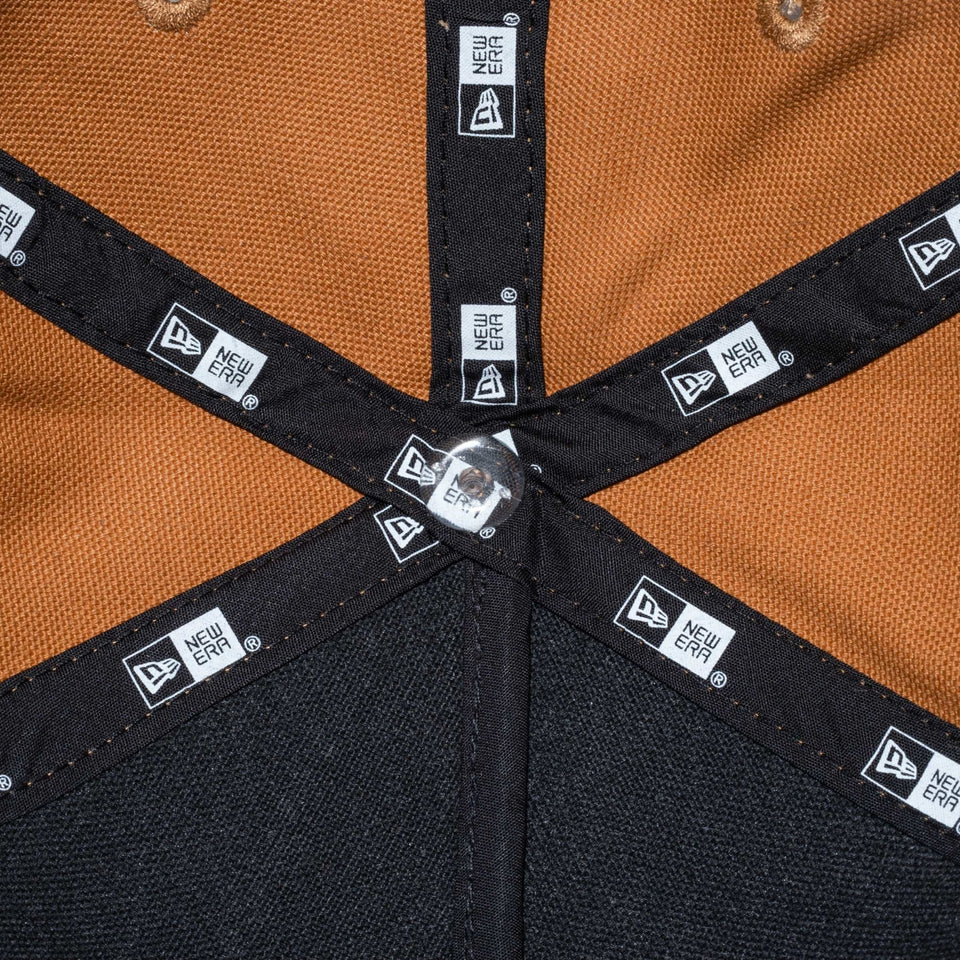 9FORTY A-Frame ダックキャンバス レザーパッチ タン 【ニューエラ アウトドア】 - 13058925-OSFM | NEW ERA ニューエラ公式オンラインストア