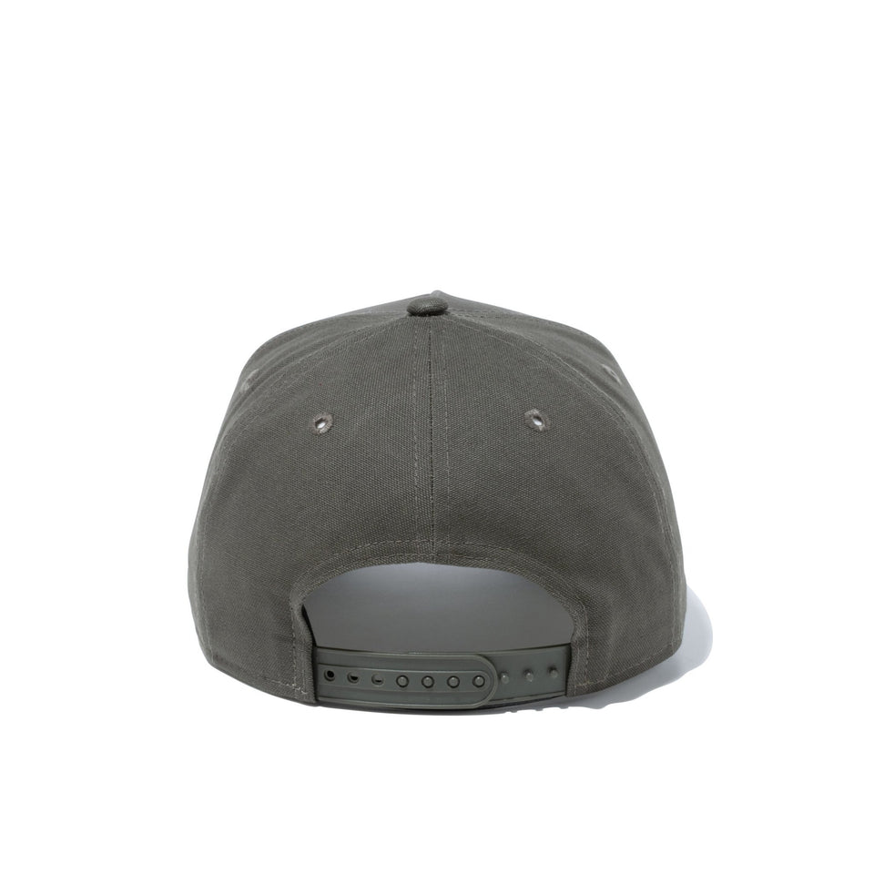 9FORTY A-Frame ダックキャンバス レザーパッチ モス 【ニューエラ アウトドア】 - 13058927-OSFM | NEW ERA ニューエラ公式オンラインストア
